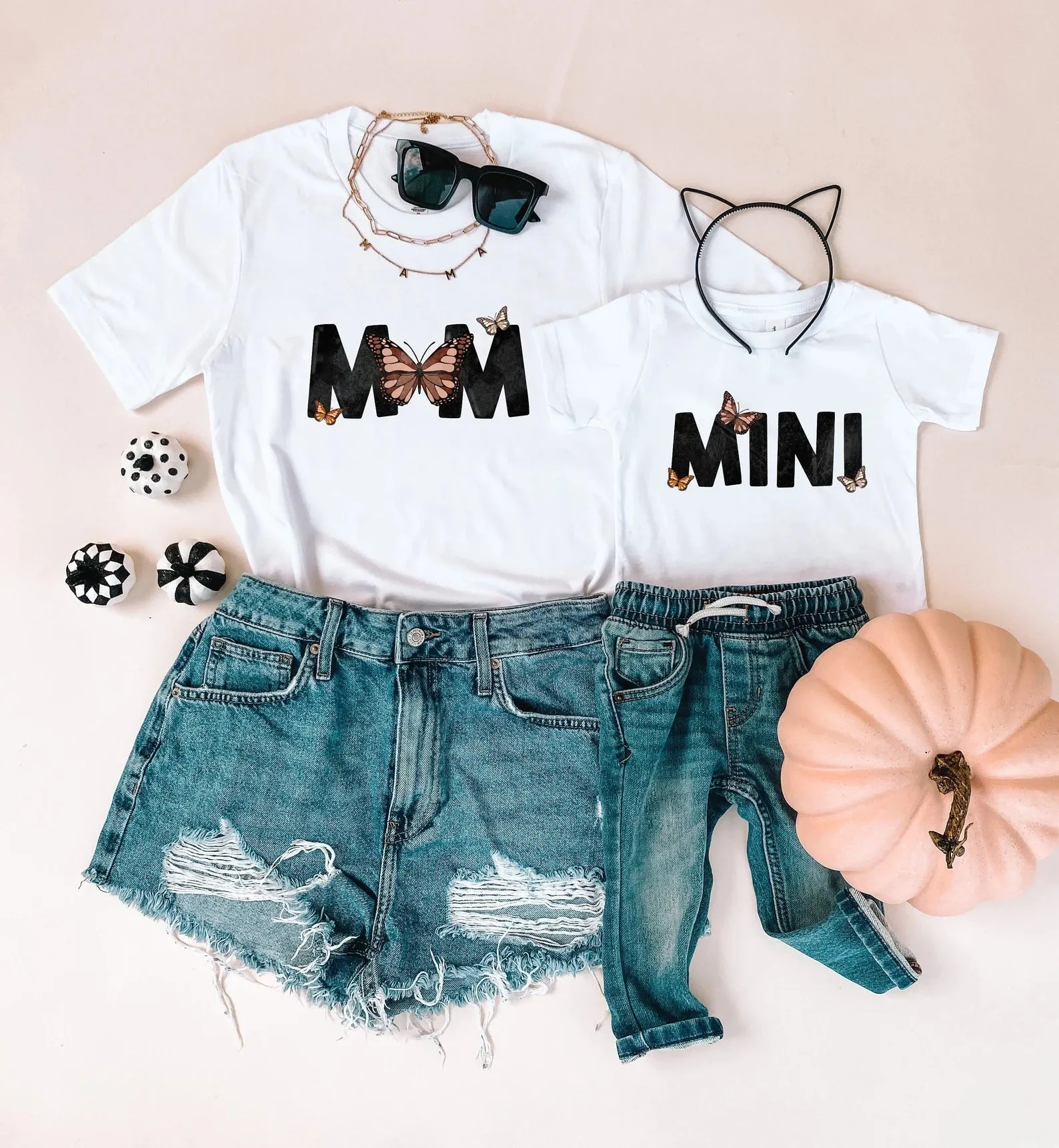 Mom Mini Butterfly Shirts Matching Shirts