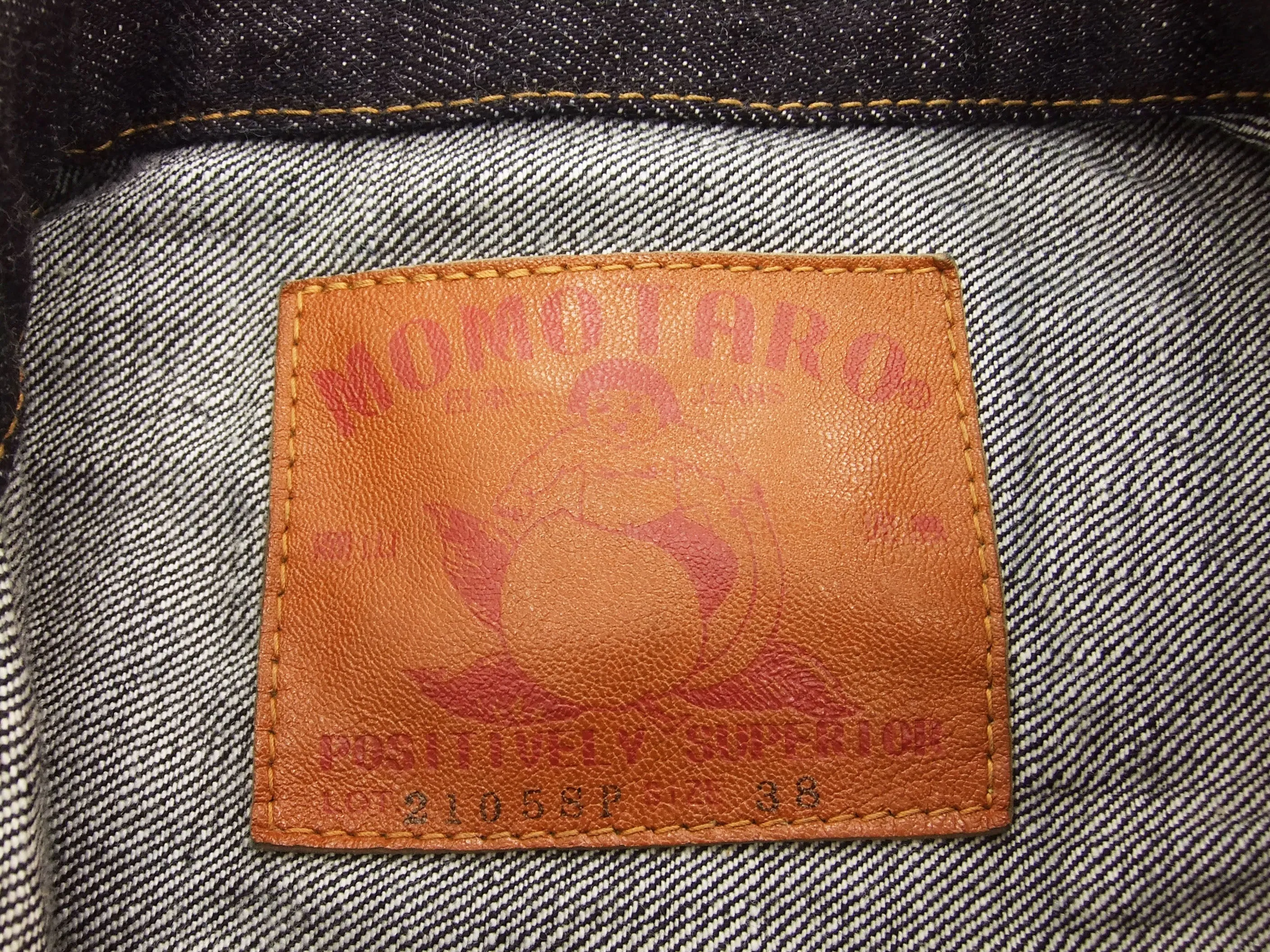 Momotaro Jeans Men's Japanese Denim Trucker Jacket Type 2 Style with GTB 2105SP