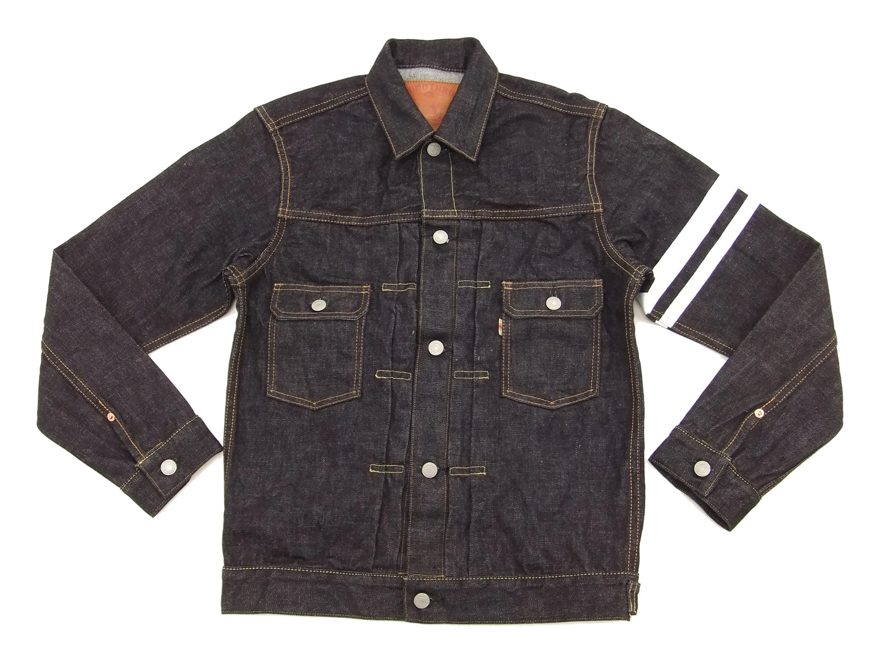 Momotaro Jeans Men's Japanese Denim Trucker Jacket Type 2 Style with GTB 2105SP