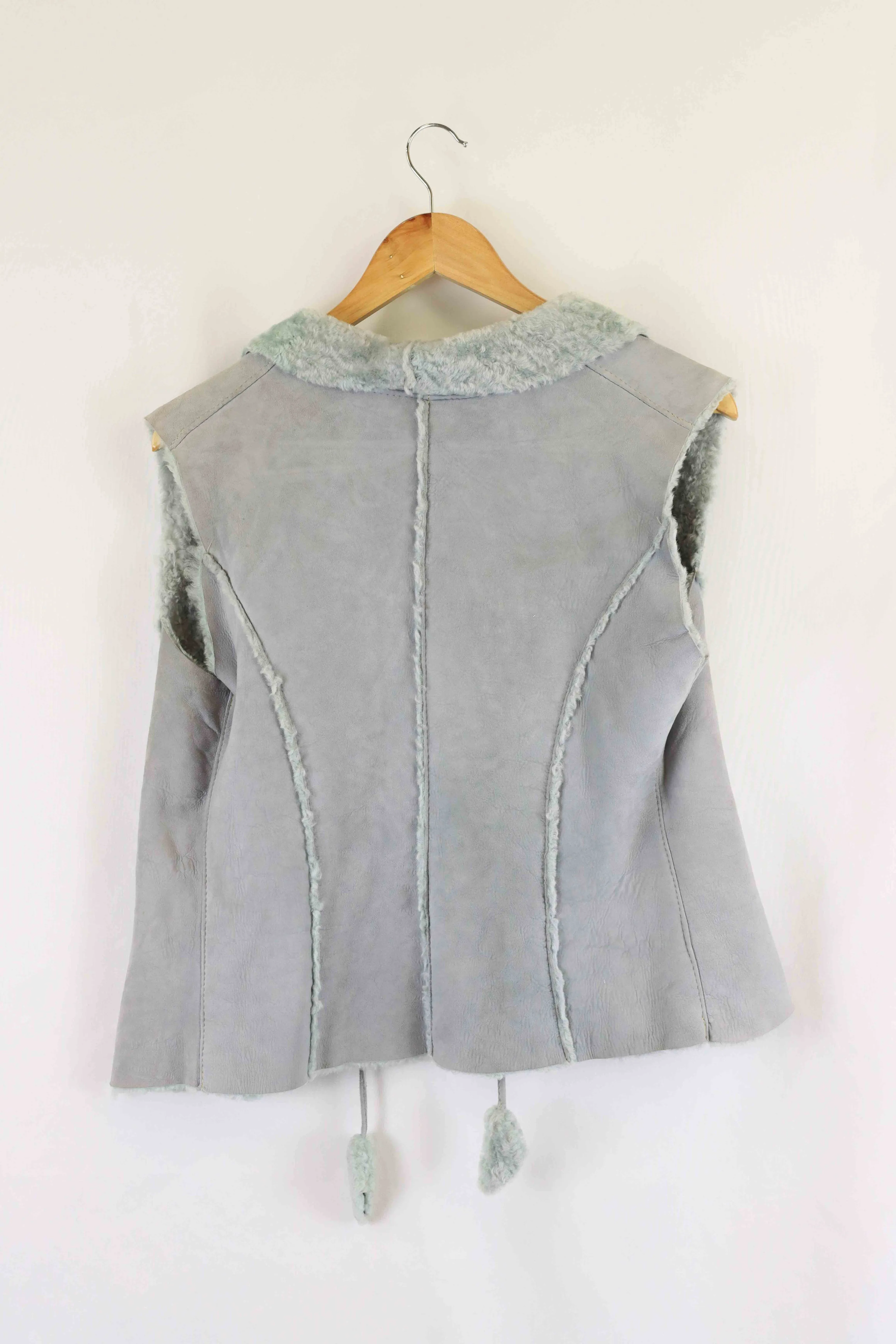 Paola Perrone Suede Blue Vest S/M