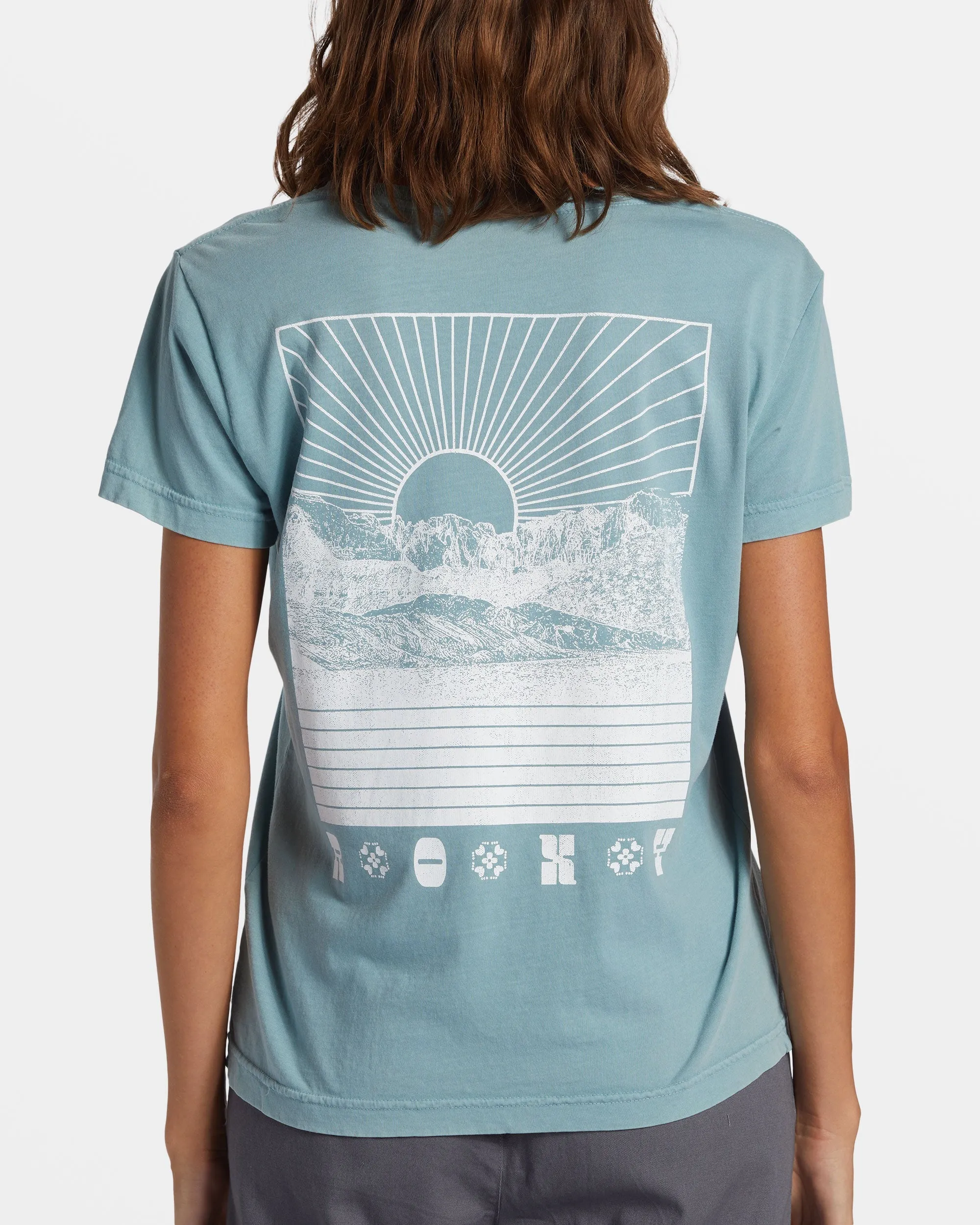 Paradise Peaks Short Sleeve T-Shirt - Mineral Blue