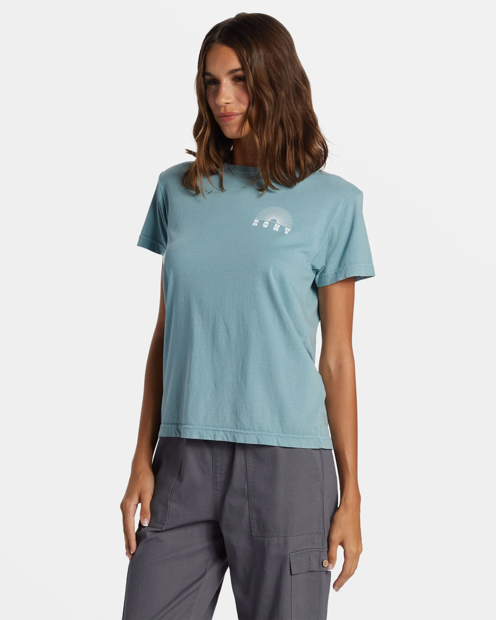 Paradise Peaks Short Sleeve T-Shirt - Mineral Blue