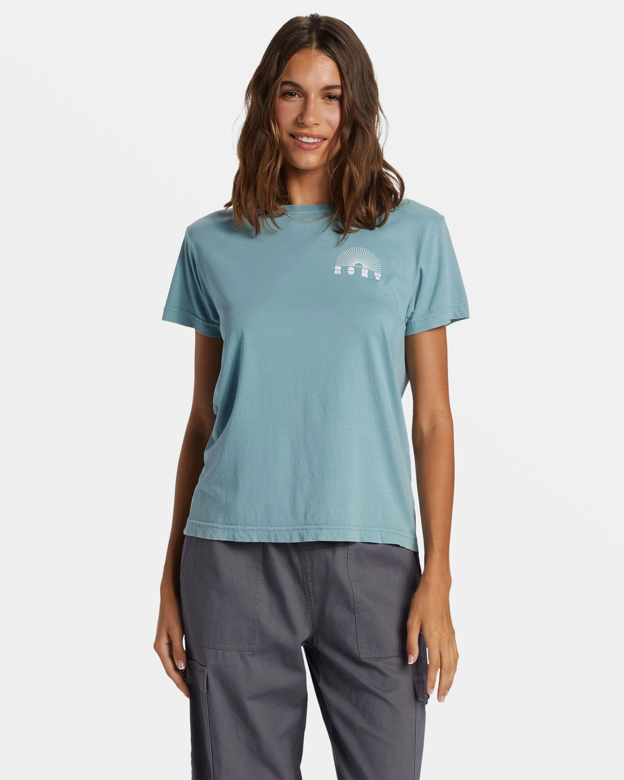 Paradise Peaks Short Sleeve T-Shirt - Mineral Blue