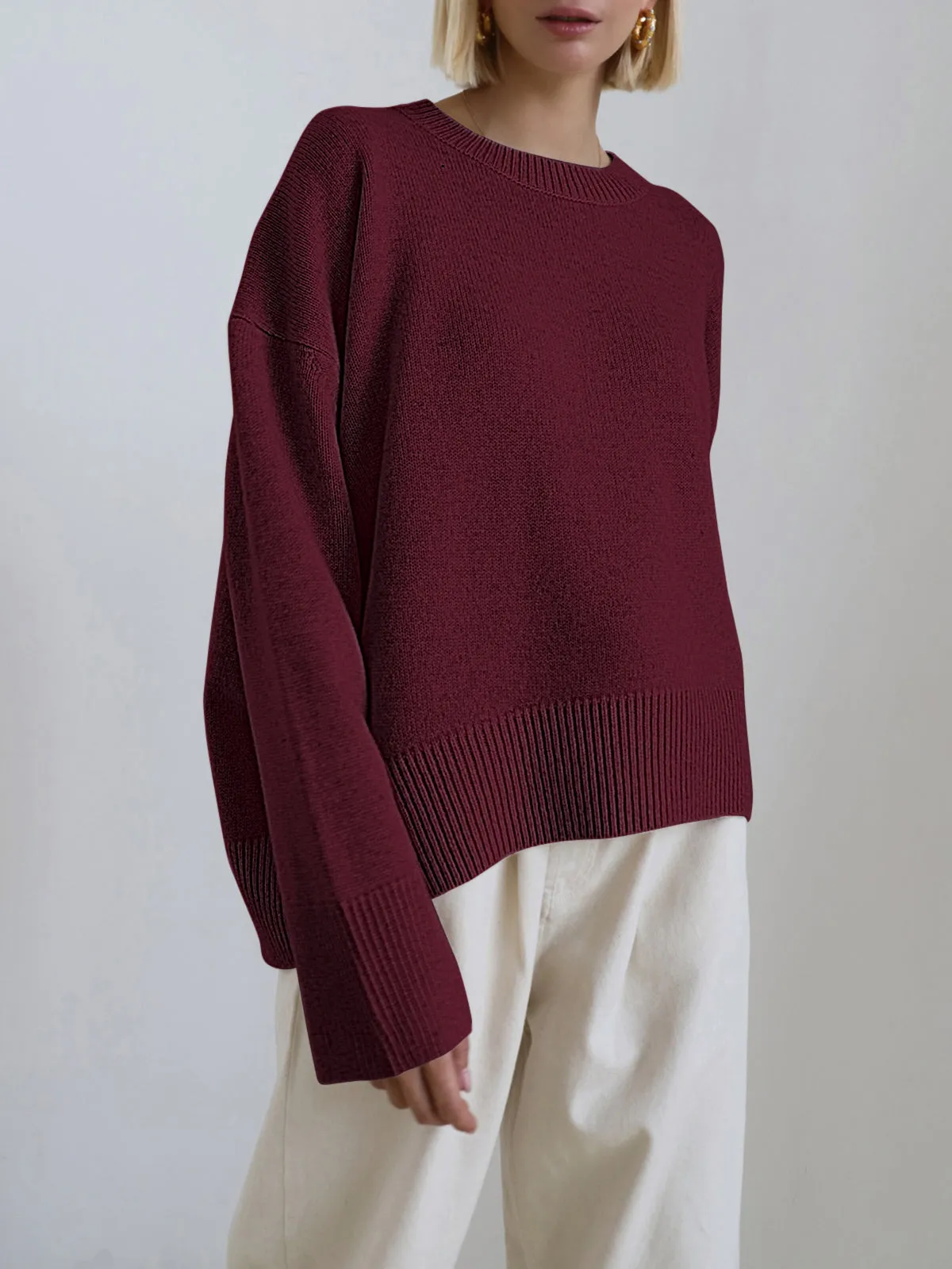 Simple Oversized Pullover Sweater