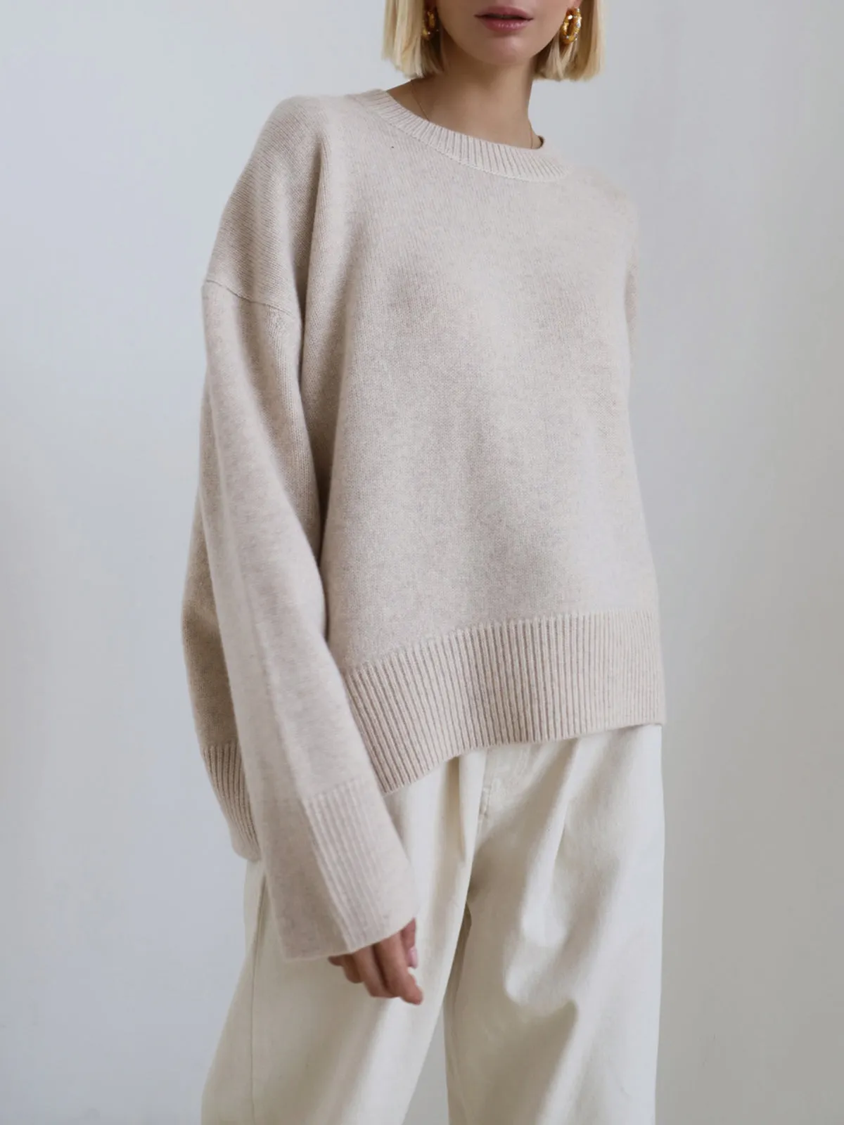 Simple Oversized Pullover Sweater