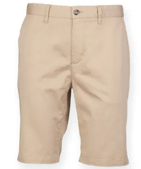 Stone - Stretch chino shorts