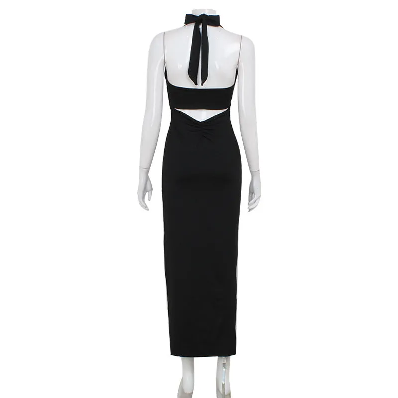 Vesper Deep Neck Midi Dress