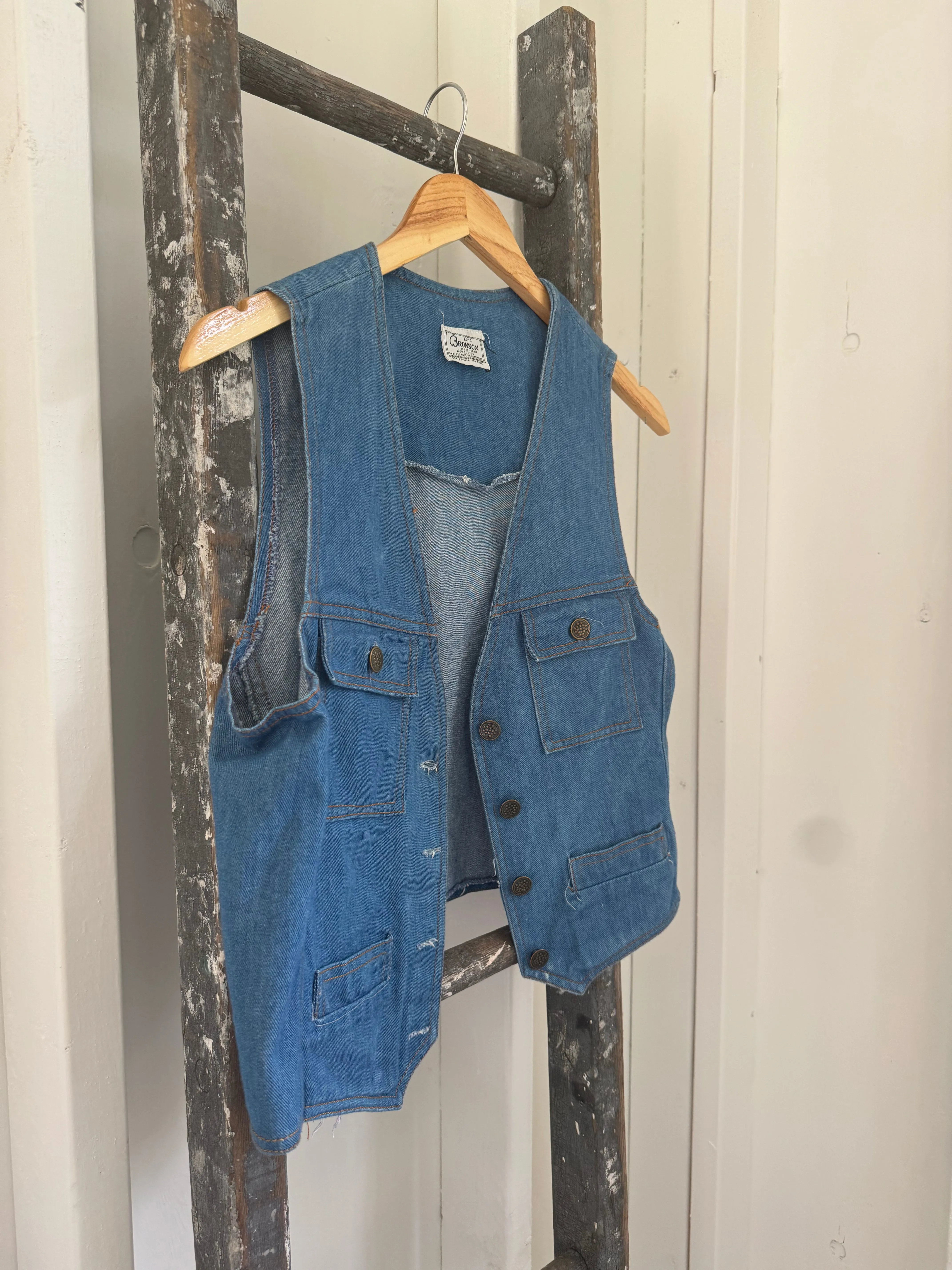 Vintage Bronson Denim Vest - Youth