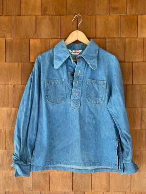 Vintage Denim Pop Over Shirt