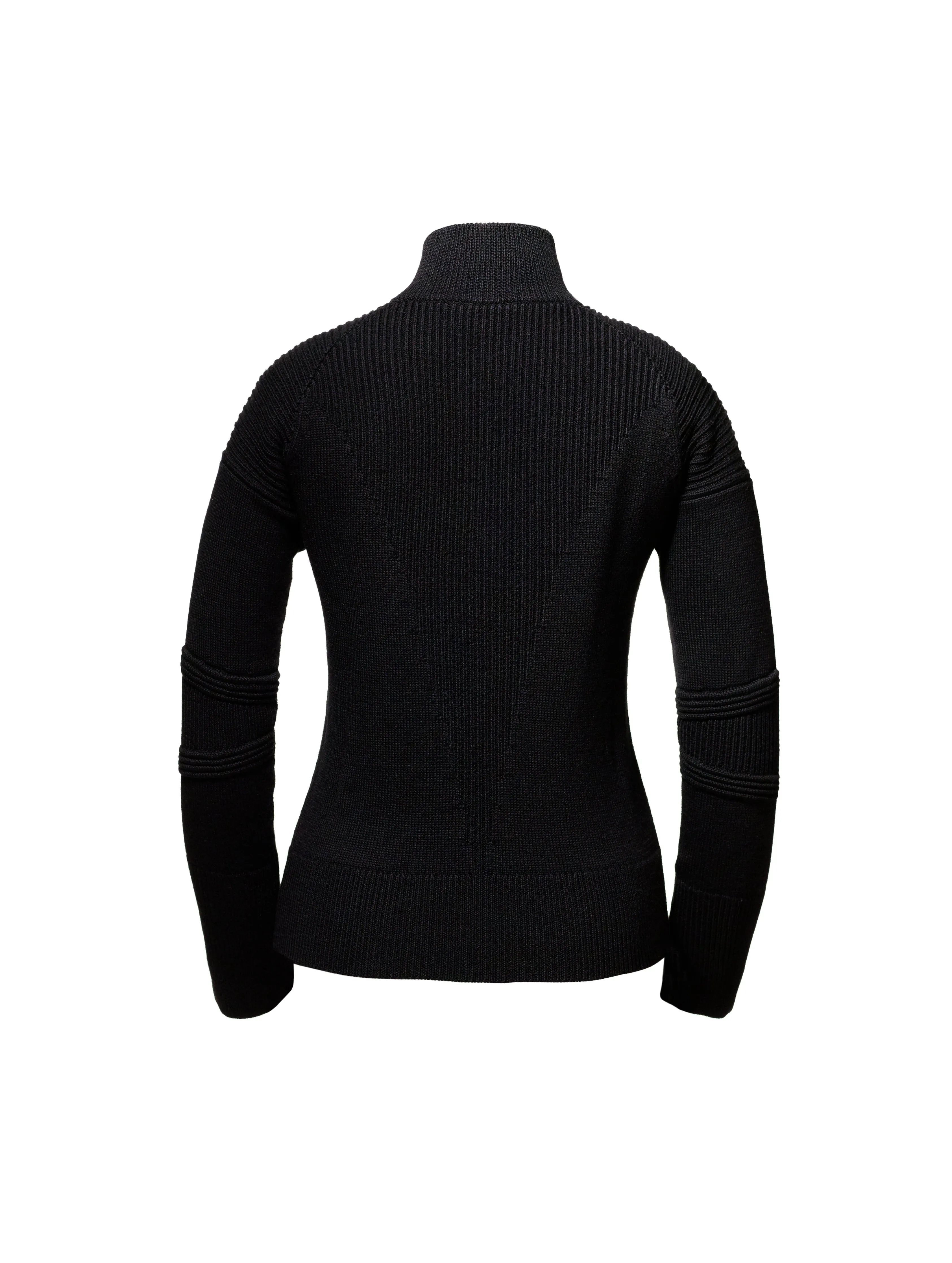 W Merino Half-Zip Sweater - Jet Black