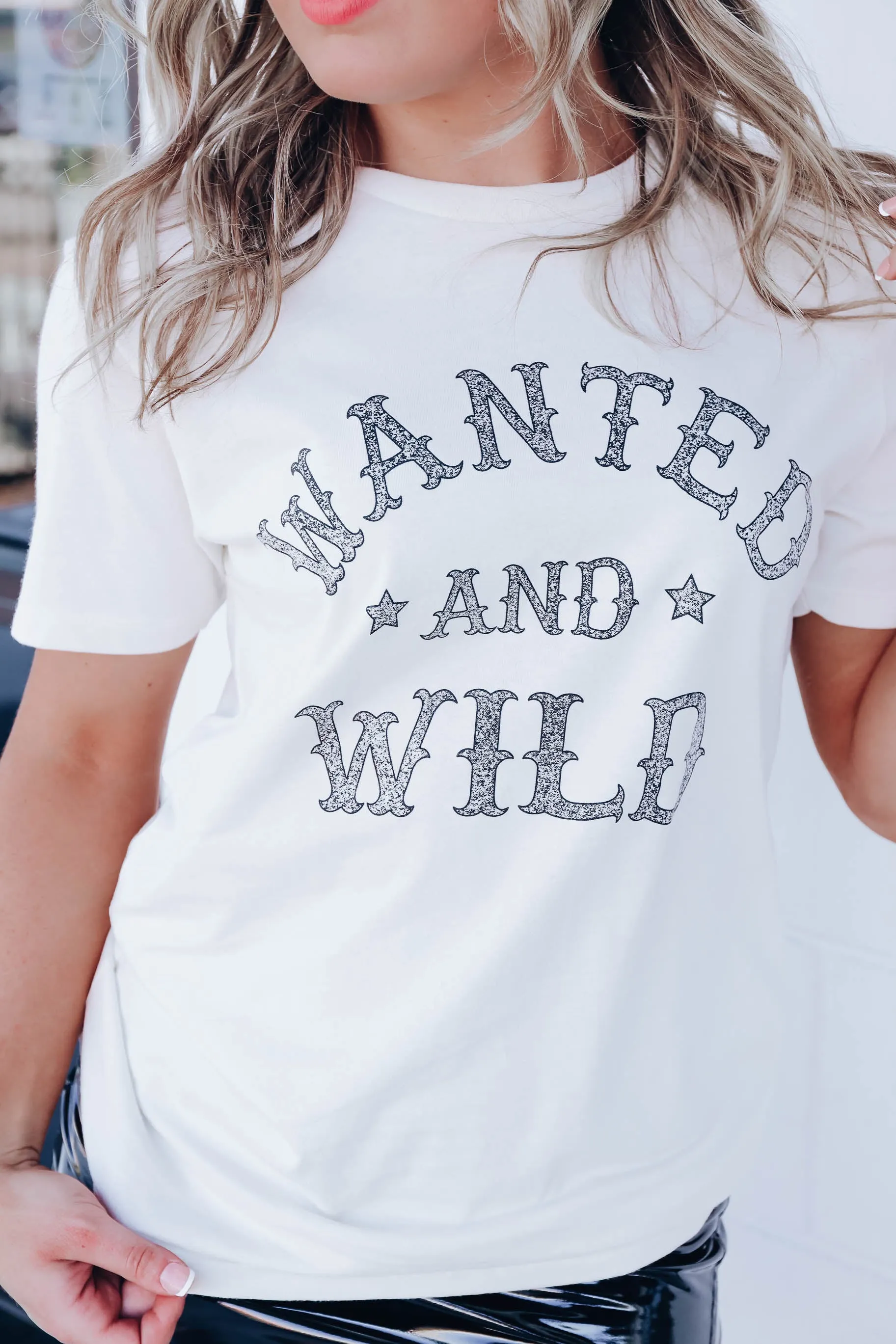 Wanted and Wild Graphic Tee - Ivory