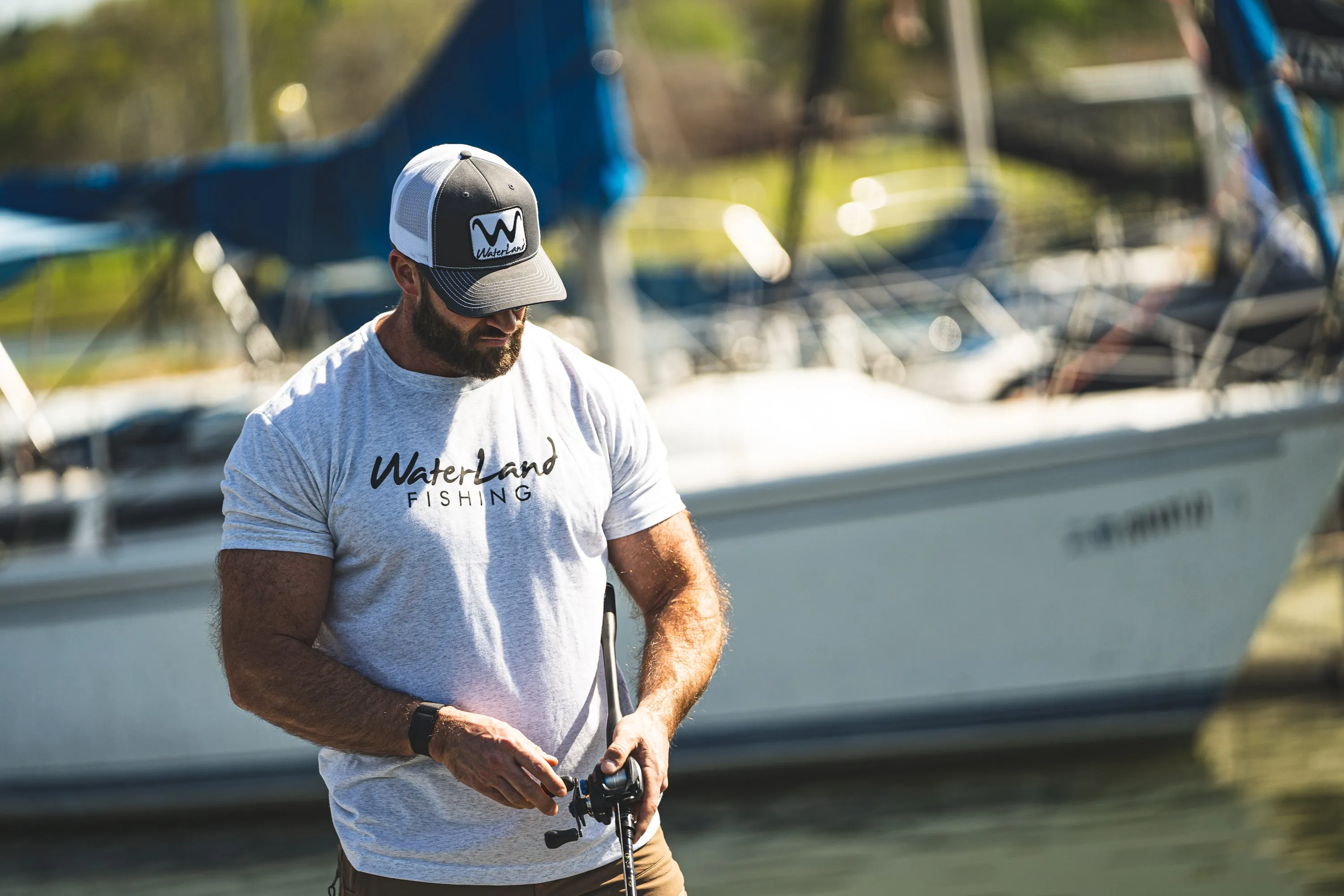 WaterLand Classic Tee - Heather White