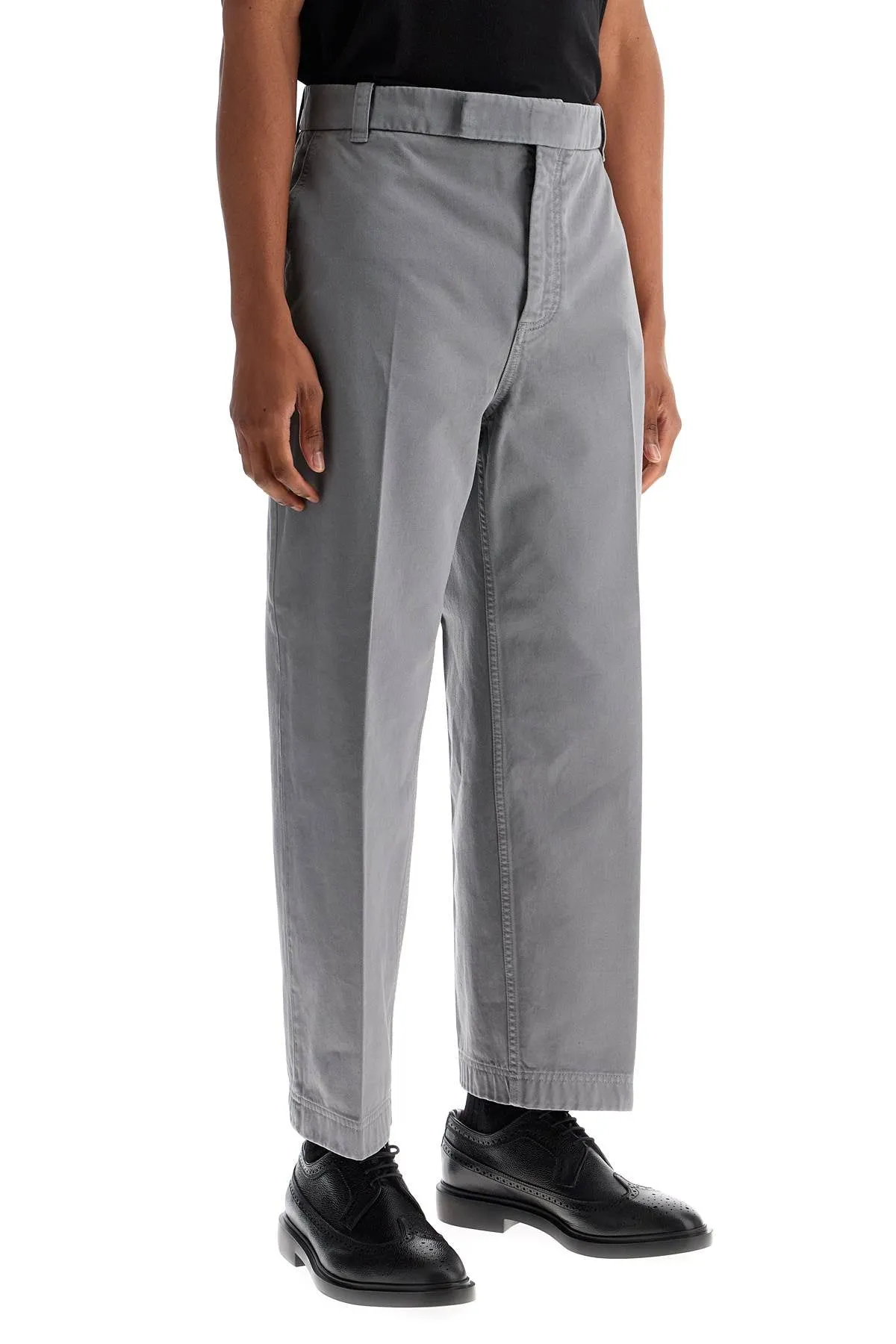 Wide-Leg Chino Trousers