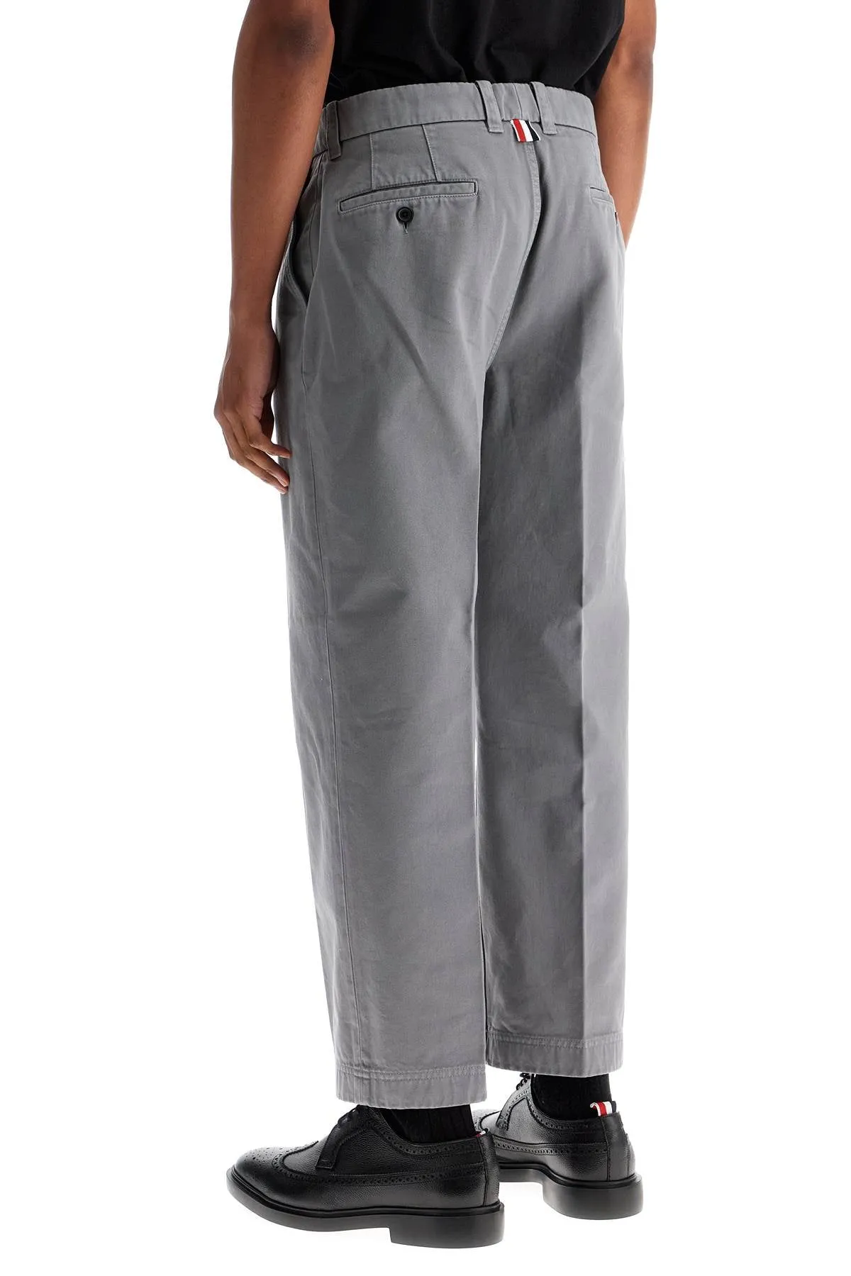 Wide-Leg Chino Trousers