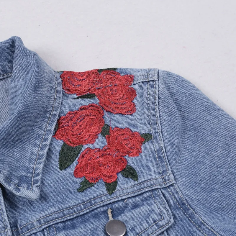 Women's Spring Denim Blue Basic Jacket