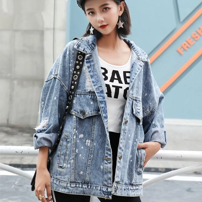 Women's Spring Hooded Denim Jacket