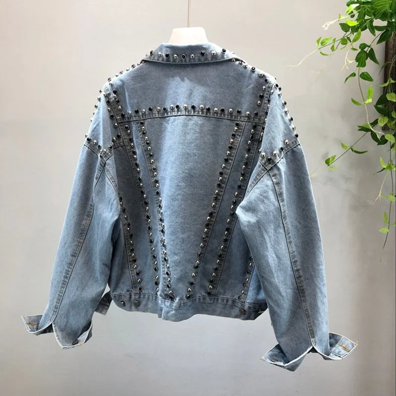 Women's Spring/Autumn Casual Long-Sleeve Denim Jacket