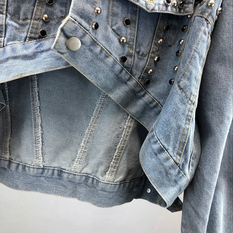 Women's Spring/Autumn Casual Long-Sleeve Denim Jacket