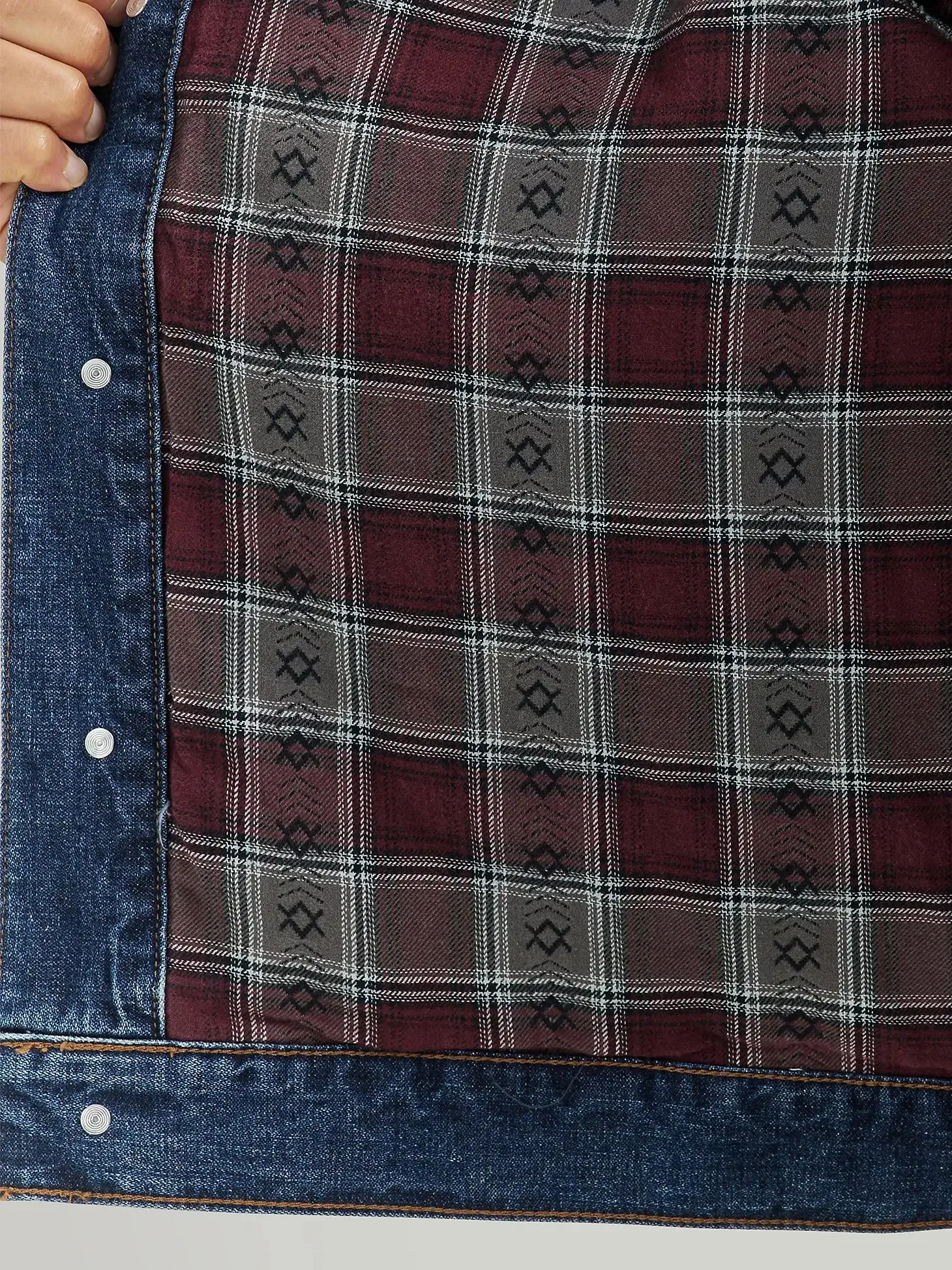 Wrangler | Flannel Lined Western Denim Jacket